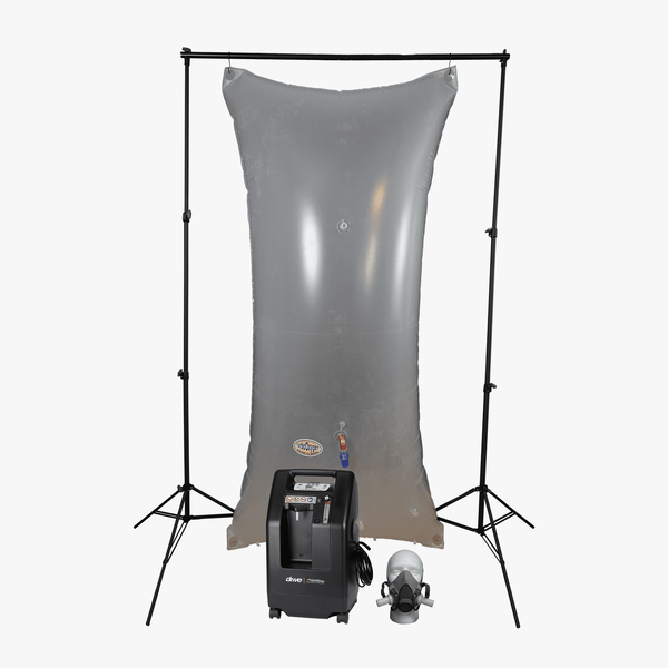 EWOT System Combo D - Nouvelle machine à oxygène 5LPM, sac de 500 litres et masque