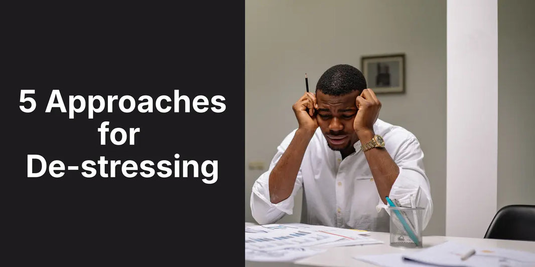 A man stressed out at workplace