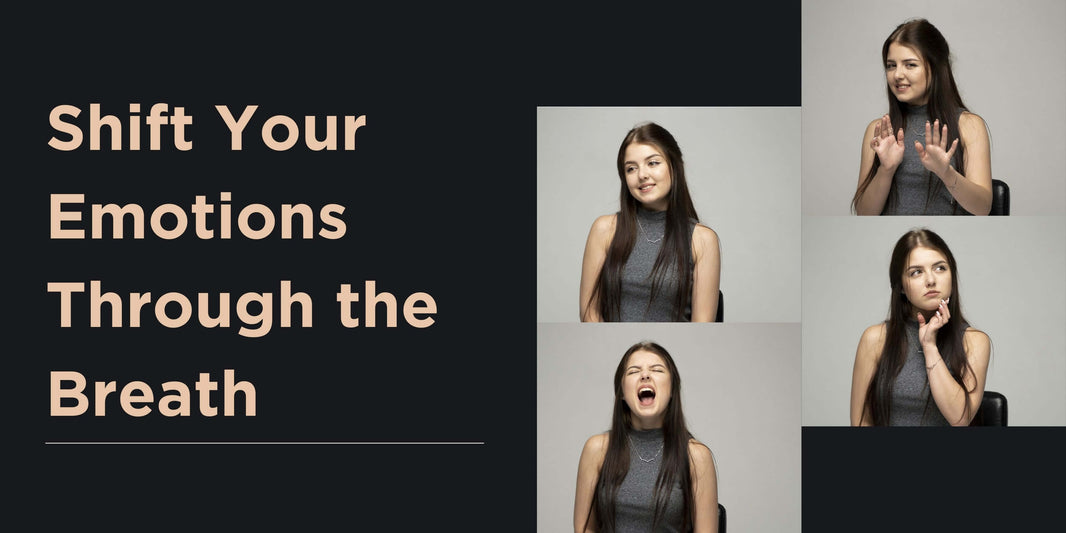 A girl expressing different emotions