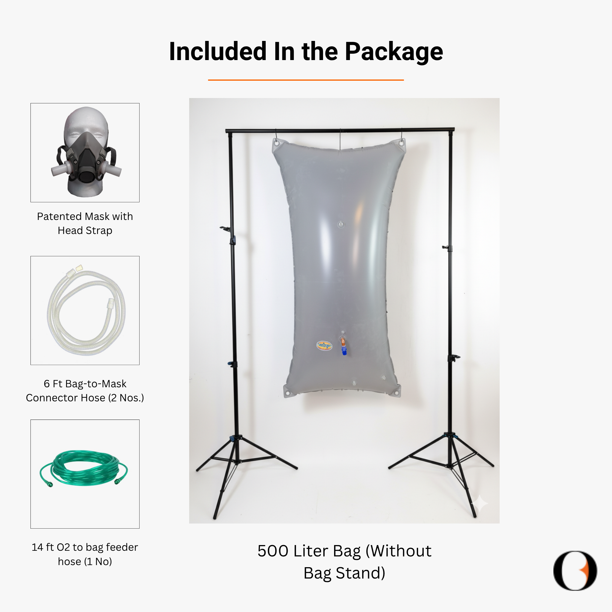 500 Liter EWOT Reservoir Bag - Inclusions