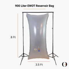 Economy EWOT System with Medical Grade Oxygen Reservoir Bag and Patented Mask