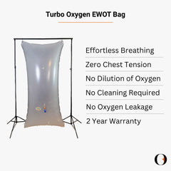 900 Liter EWOT Oxygen Reservoir Bag with Dual Port Oxygen Mask