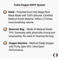Turbo Oxygen EWOT System Main Features
