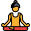Icon for yoga or breathing training