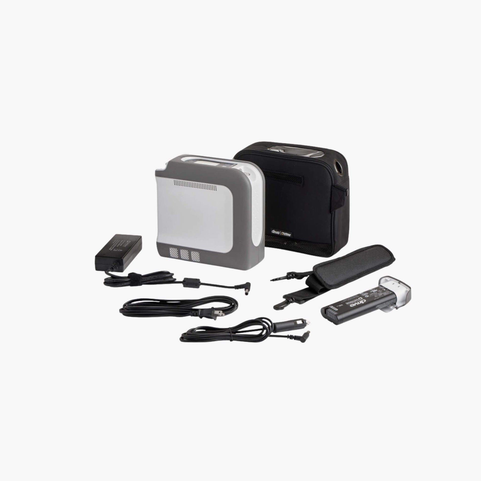 Drive Devilbiss iGO2 Portable Oxygen Concentrator with bag and accessories