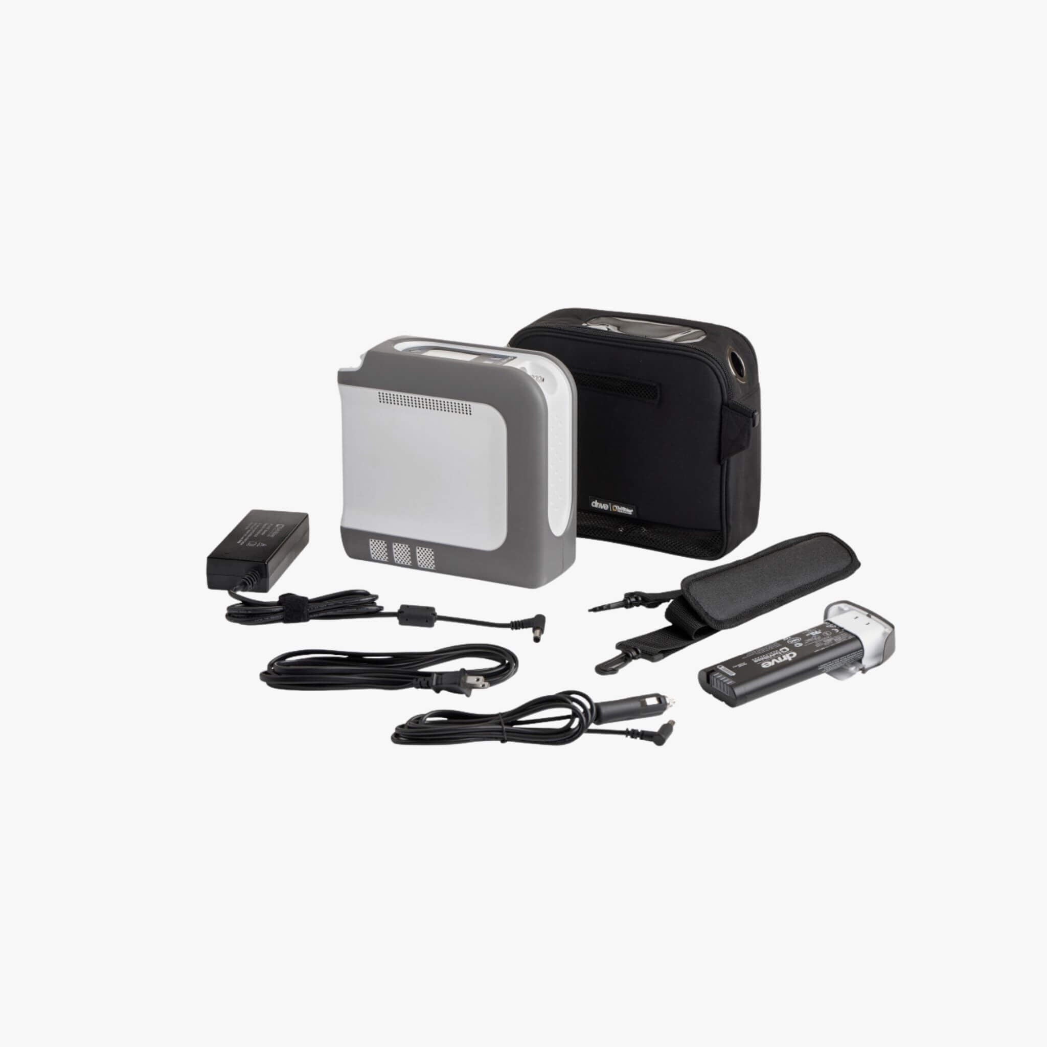 Drive Devilbiss iGO2 Portable Oxygen Concentrator with bag and accessories