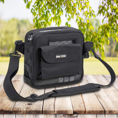 Devilbiss iGO2 Portable Oxygen Concentrator with Bluetooth in a Black Bag
