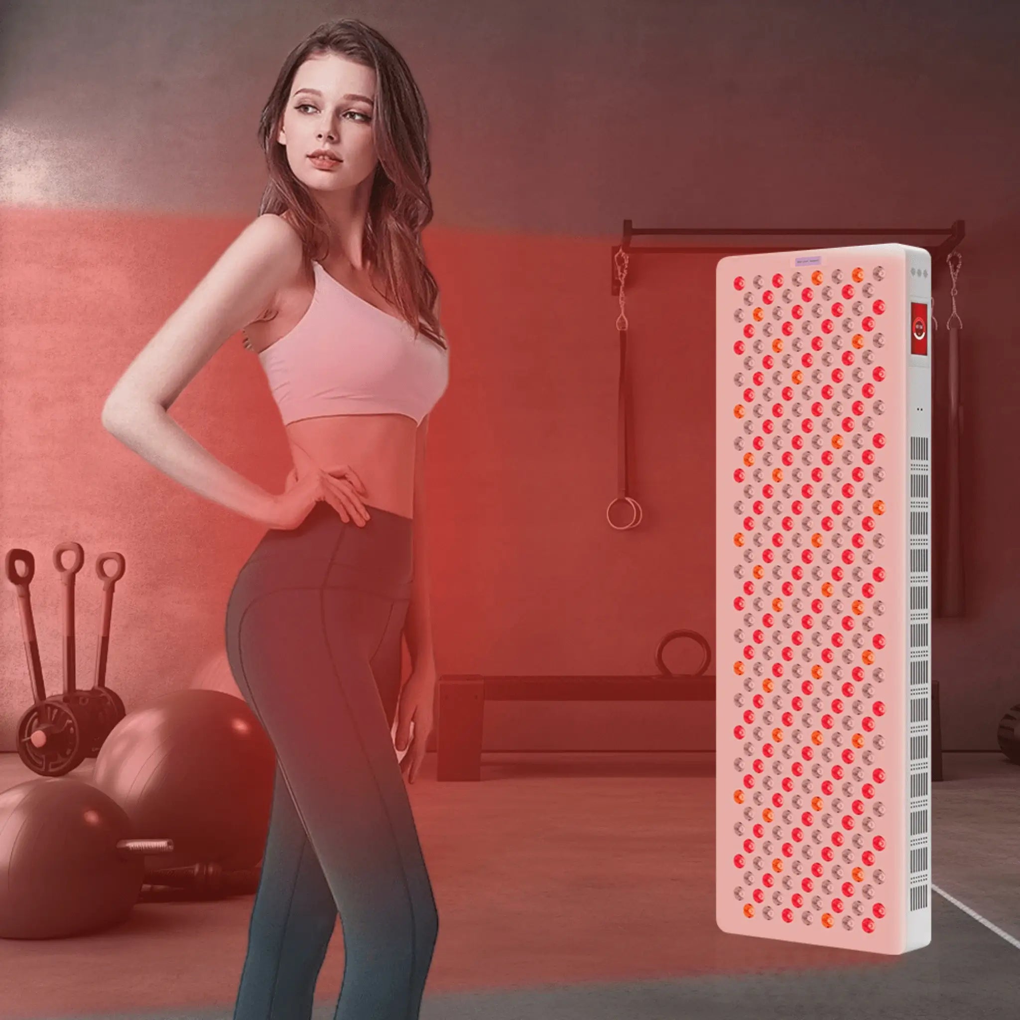 RadiancePro Half-Body Red Light Therapy Panel with 300 LEDs and 8 Wavelengths