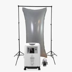 Economy 5 LPM EWOT System with 900 Liter Reservoir Bag and Dual Port Mask